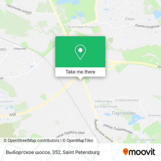 Выборгское шоссе, 352 map