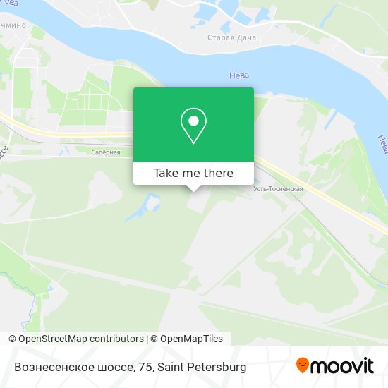 Вознесенское шоссе, 75 map