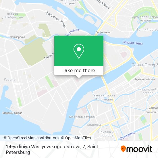 14-ya liniya Vasilyevskogo ostrova, 7 map