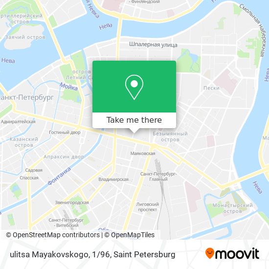 ulitsa Mayakovskogo, 1/96 map