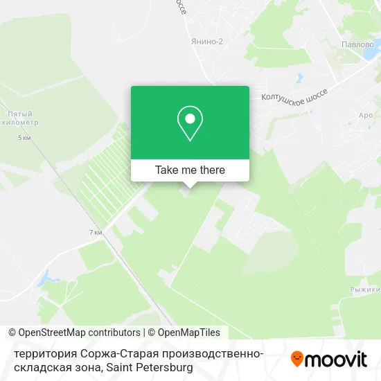 территория Соржа-Старая производственно-складская зона map