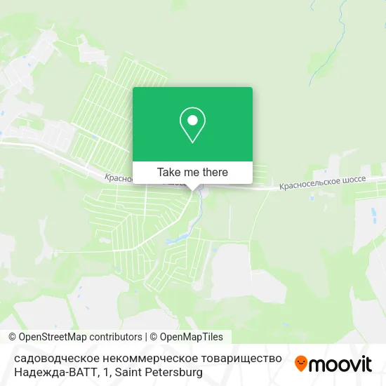 садоводческое некоммерческое товарищество Надежда-ВАТТ, 1 map