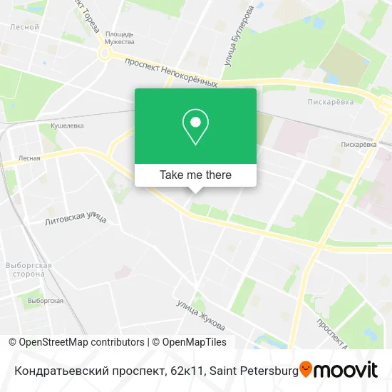 Кондратьевский проспект, 62к11 map