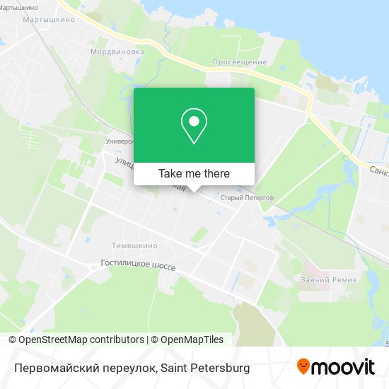 Первомайский переулок map
