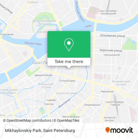 Mikhaylovskiy Park map