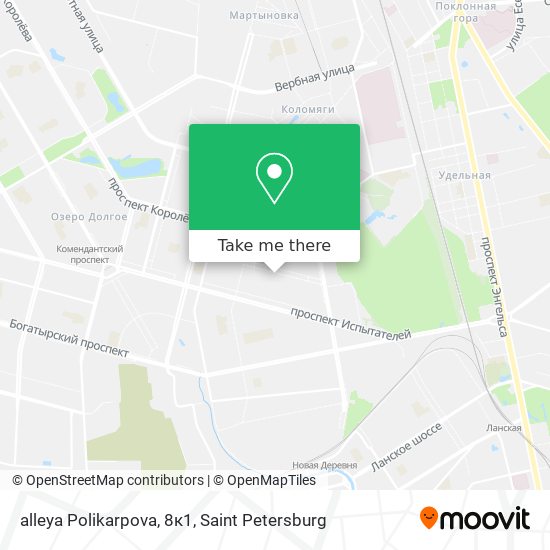 alleya Polikarpova, 8к1 map