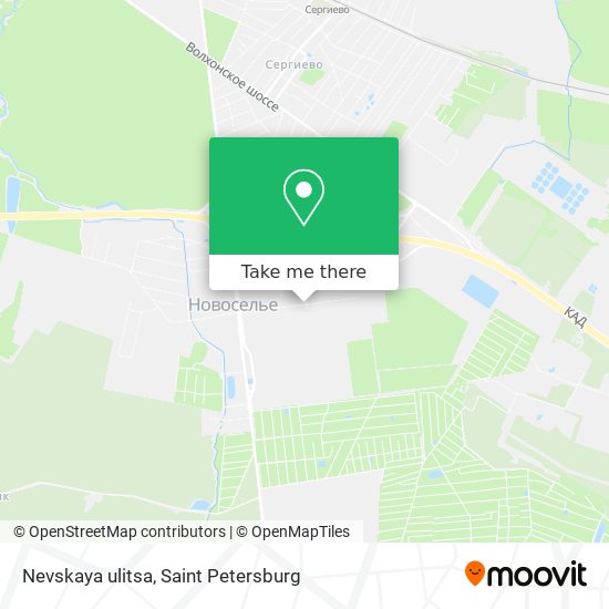 Nevskaya ulitsa map