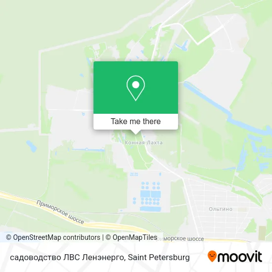 садоводство ЛВС Ленэнерго map