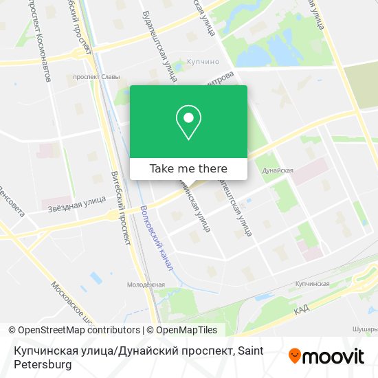 Купчинская улица / Дунайский проспект map