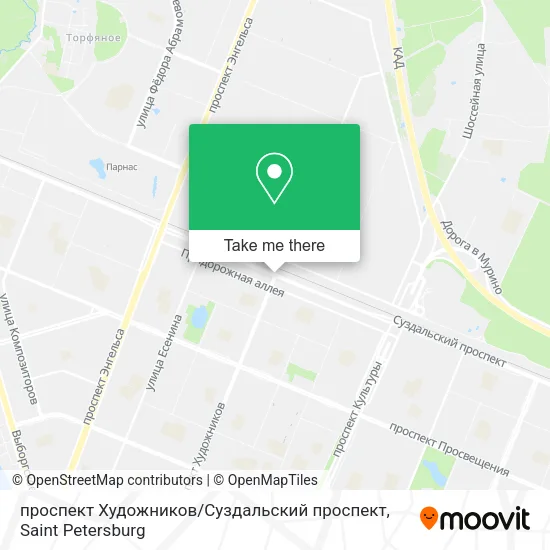 проспект Художников / Суздальский проспект map