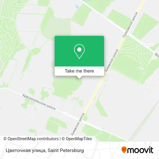 Цветочная улица map