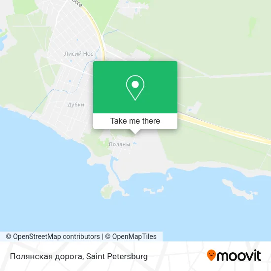 Полянская дорога map