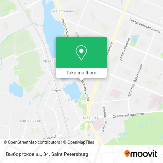 Выборгское ш., 34 map