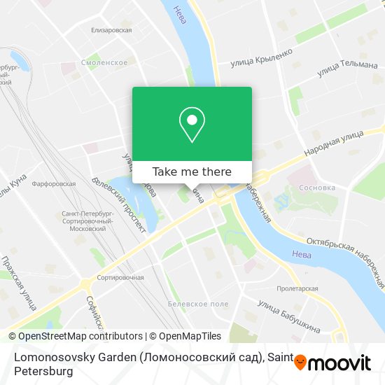 Lomonosovsky Garden (Ломоносовский сад) map