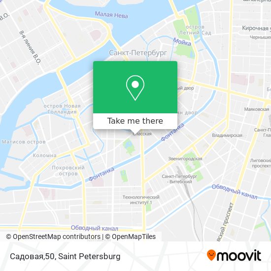 Садовая,50 map