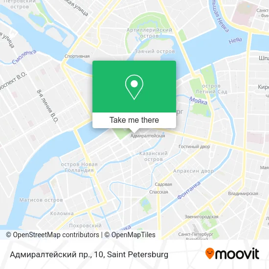 Адмиралтейский пр., 10 map