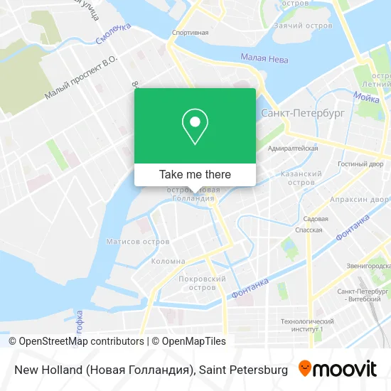 New Holland (Новая Голландия) map