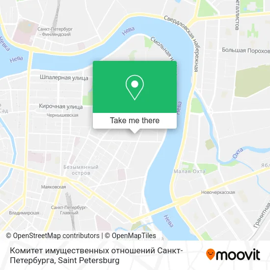 Комитет имущественных отношений Санкт-Петербурга map