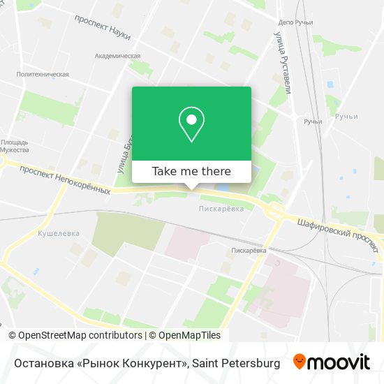 Остановка «Рынок Конкурент» map