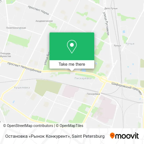 Остановка «Рынок Конкурент» map