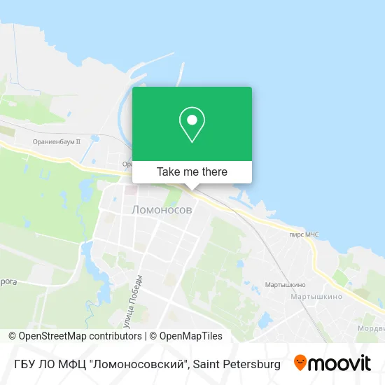 ГБУ ЛО МФЦ "Ломоносовский" map
