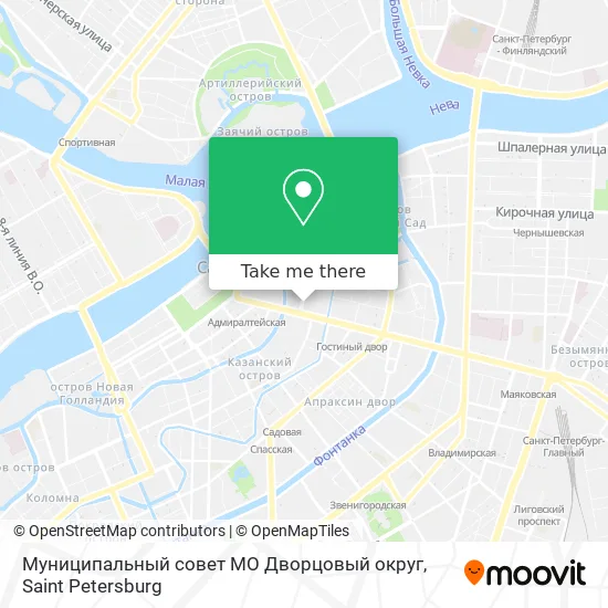 Муниципальный совет МО Дворцовый округ map