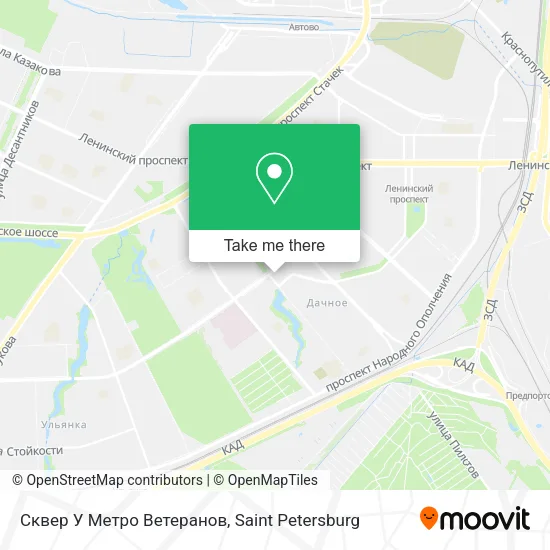 Сквер У Метро Ветеранов map
