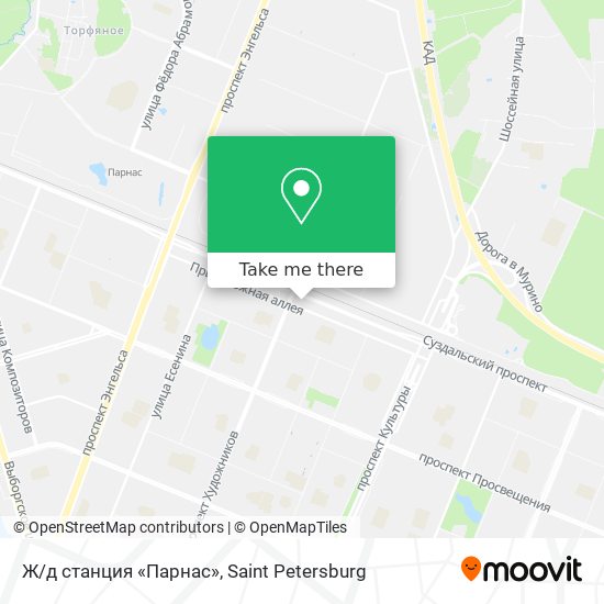Ж/д станция «Парнас» map