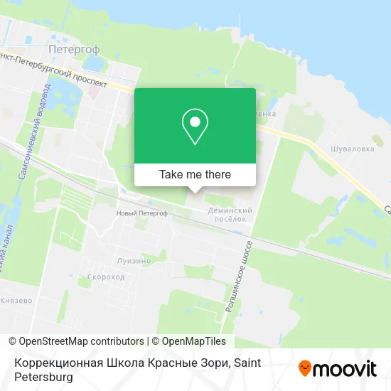 Коррекционная Школа Красные Зори map