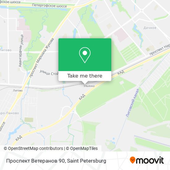 Проспект Ветеранов 90 map