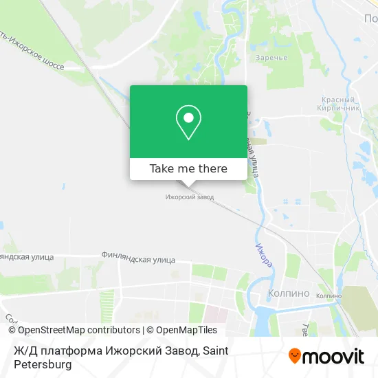 Ж/Д платформа Ижорский Завод map