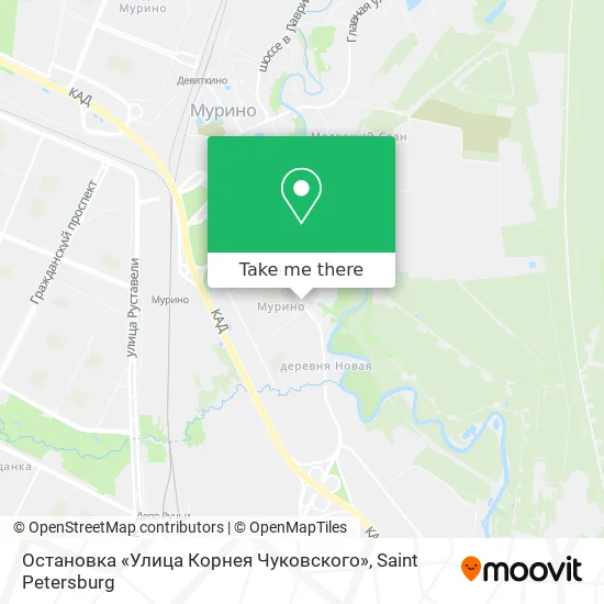 Остановка «Улица Корнея Чуковского» map