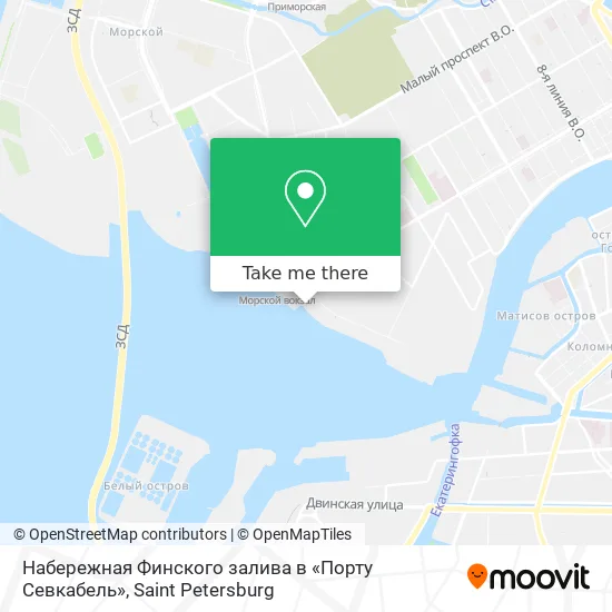 Набережная Финского залива в «Порту Севкабель» map