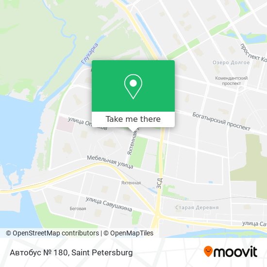 Автобус № 180 map