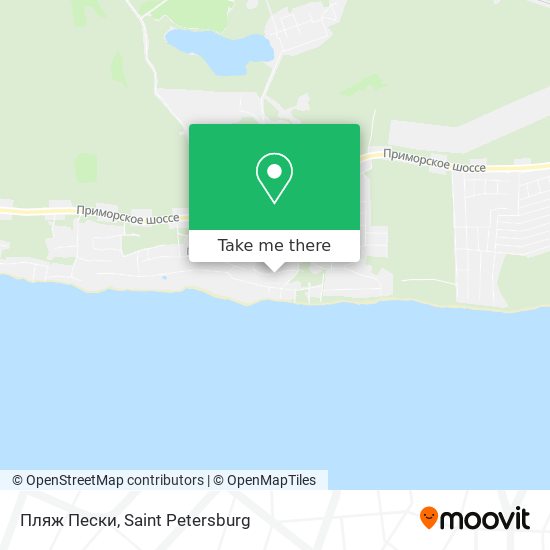 Пляж Пески map
