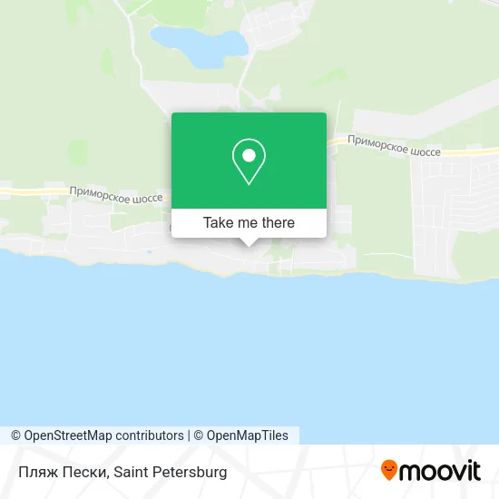 Пляж Пески map