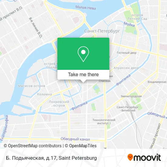 Б. Подьяческая, д.17 map