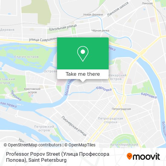Professor Popov Street (Улица Профессора Попова) map