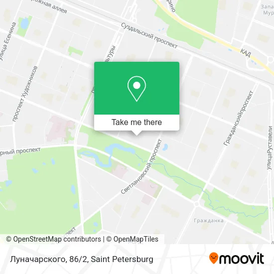 Луначарского, 86/2 map