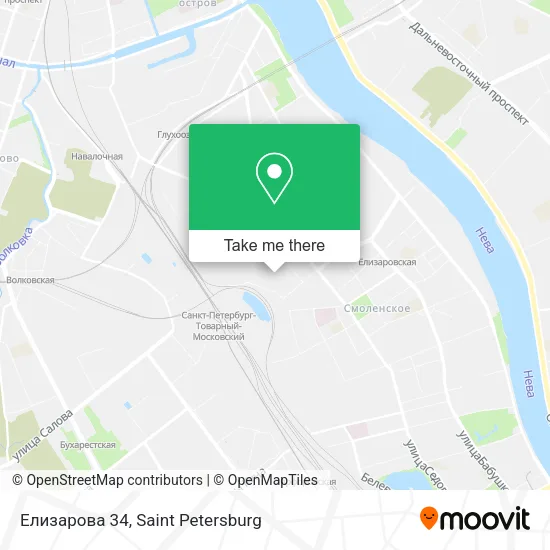 Елизарова 34 map