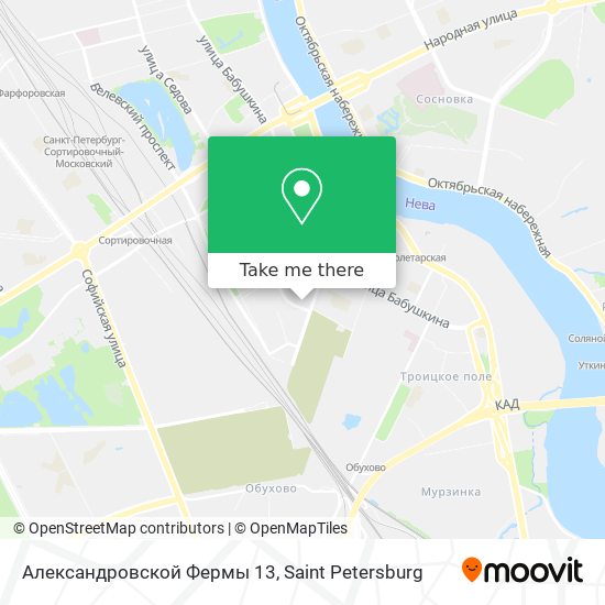 Александровской Фермы 13 map