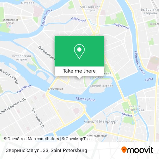 Зверинская ул., 33 map