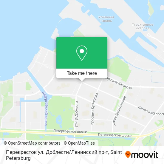 Перекресток ул. Доблести / Ленинский пр-т map