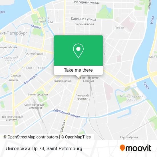 Лиговский Пр 73 map