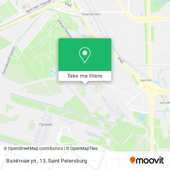 Взлётная ул., 13 map