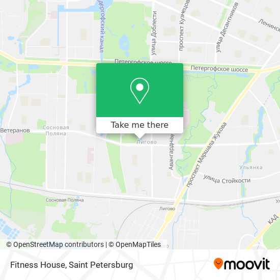 Fitness House map