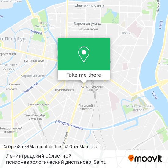 Ленинградский областной психоневрологический диспансер map