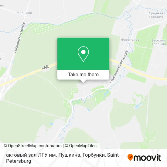 актовый зал ЛГУ им. Пушкина, Горбунки map