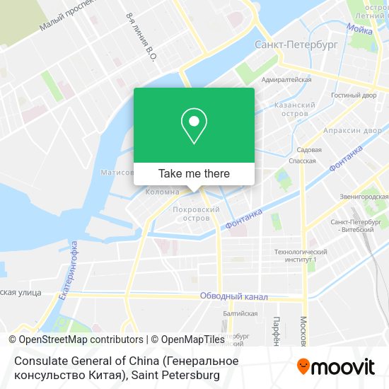 Consulate General of China (Генеральное консульство Китая) map