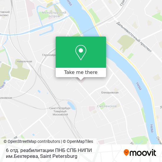 6 отд. реабилитации ПНБ СПБ НИПИ им.Бехтерева map